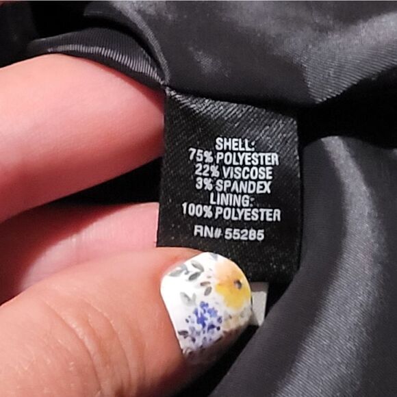 Express Design Studio Sweetheart Neck Peplum Waist Dress Grey Women's 2 - Picture 6 of 6